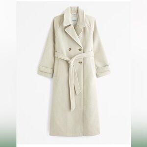 Abercrombie Wool-Blend Trench Coat